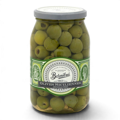 Olive verdi siciliane denocciolate Bornibus vaso da 880 g