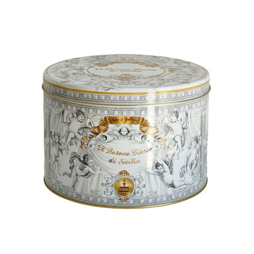 Latta di panettone Il Barocco Bianco di Sicilia Fiasconaro Dolce&Gabbana da 1 kg