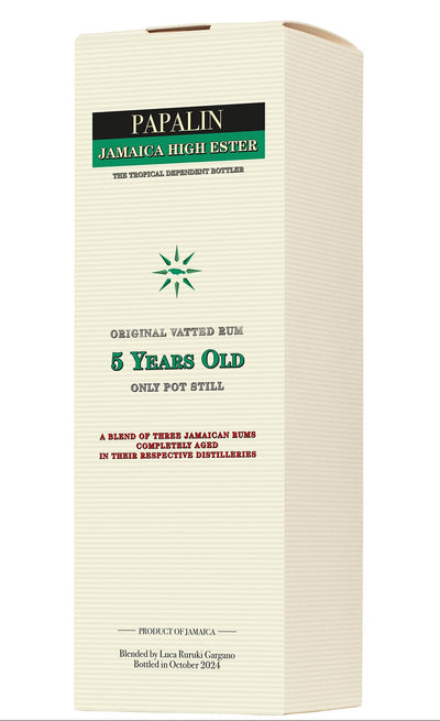 Papalin Jamaica 2024 5 Years Old Pure Single Rum da 70 cl con astuccio