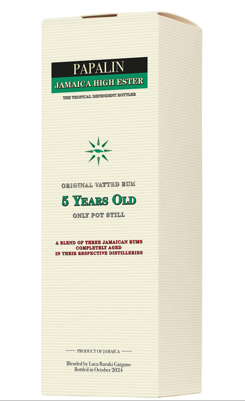 Papalin Jamaica 2024 5 Years Old Pure Single Rum da 70 cl con astuccio