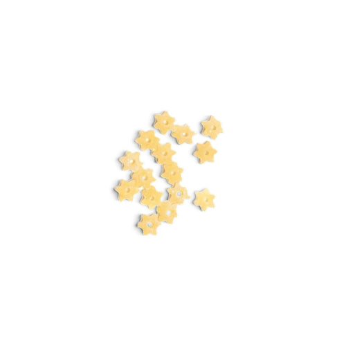 Dettaglio di pasta artigianale di Semola del pastificio Cocco, formato stellette