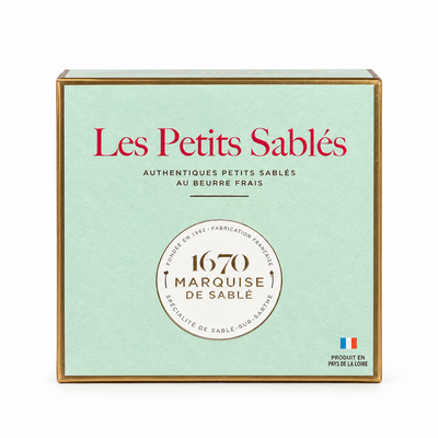 Dettaglio Petit Sablé 1670 al puro burro La Sablésienne