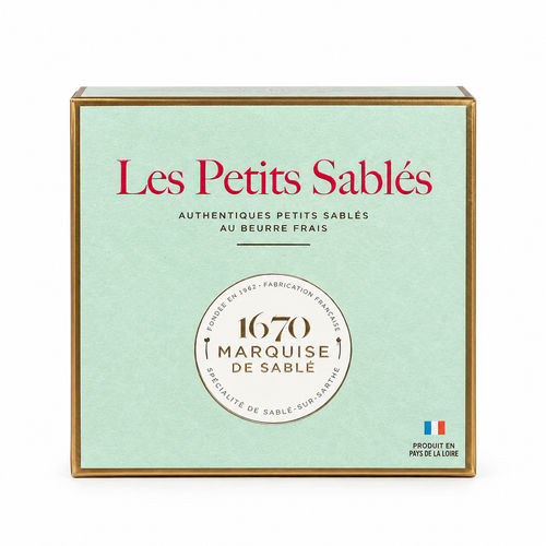 Dettaglio Petit Sablé 1670 al puro burro La Sablésienne