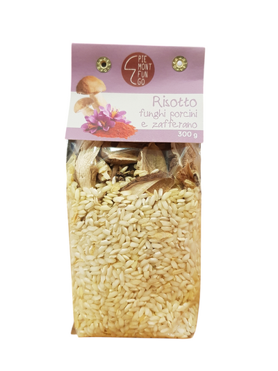 Risotto con Funghi Porcini e Zafferano