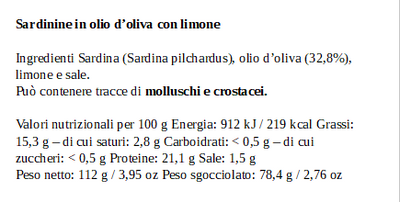 Sardine al Limone