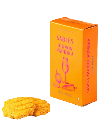 Sablés da aperitivo cipolla e paprika Biscuiterie La Sablésienne da 40 g