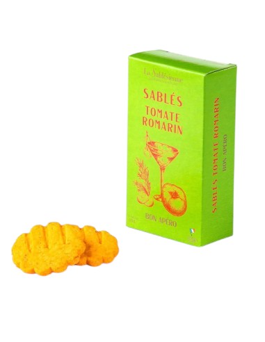 Sablés da aperitivo pomodoro e rosmarino Biscuiterie La Sablésienne da 40 g