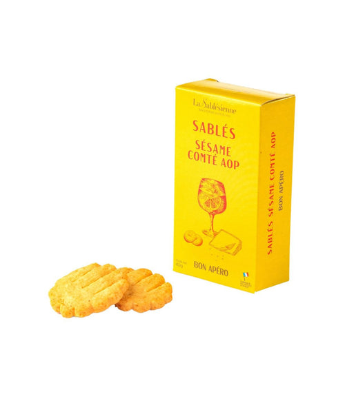 Sablés da aperitivo al sesamo e Comté DOP Biscuiterie La Sablésienne da 40 g