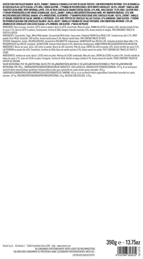 Uovo Chocoviar Stracciatella in cilindro di metallo