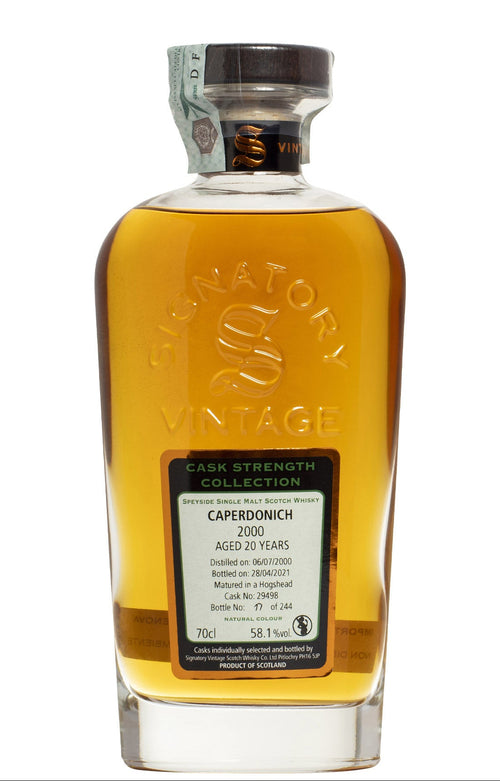 Bottiglia di Signatory Caperdonich 20 Anni Cask Strength, Single Malt dello Speyside
