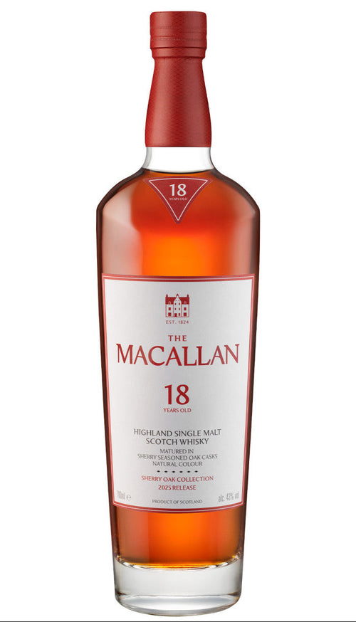 Bottiglia The Macallan Sherry Oak 18 Anni, Single Malt Scotch Whisky da 70 cl