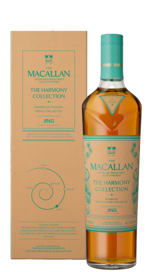 Astuccio The Macallan Harmony Phoenix Honey Orchid Tea con bottiglia da 70 cl