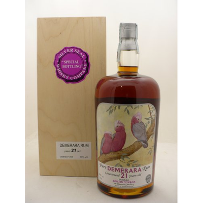 Pure Demerara Rum 21 anni Magnum Astucciato in cassetta di legno Silver Seal 1988 150 cl