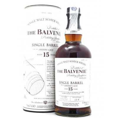Single Malt Whisky 15 anni Single Barrel Sherry Cask Balvenie 75 cl