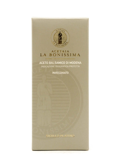 astuccio di Aceto Balsamico di Modena invecchiato Sigillo Platino di Acetaia La Bonissima