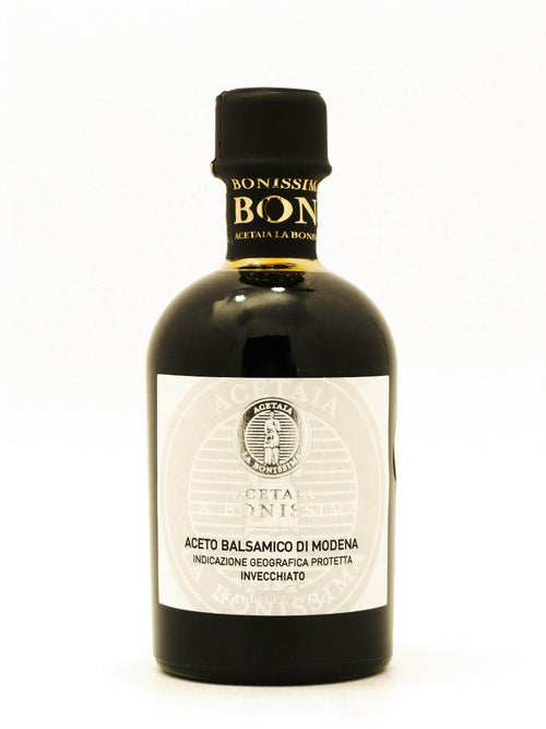 Bottiglia da 250 ml di Aceto Balsamico di Modena Sigillo Platino di Acetaia La Bonissima