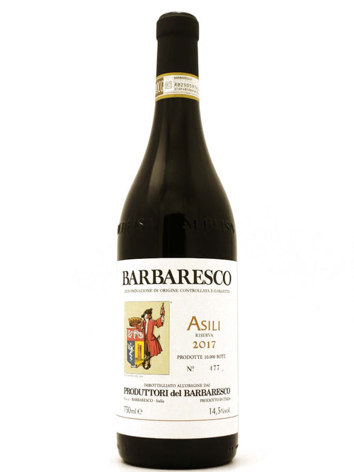 Bottiglia di vino rosso Barbaresco cru Asili Produttori del Barbaresco da 75 cl