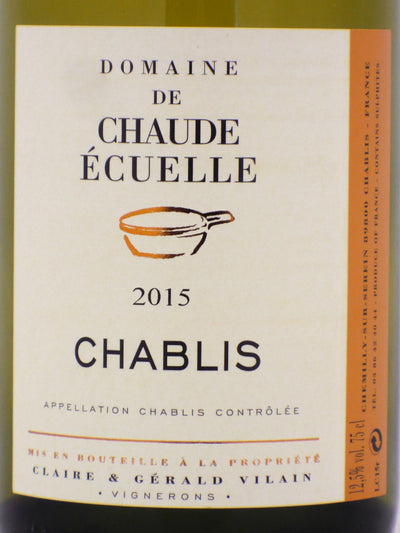Chablis Domaine de Chaude Écuelle dettaglio etichetta Vigneron