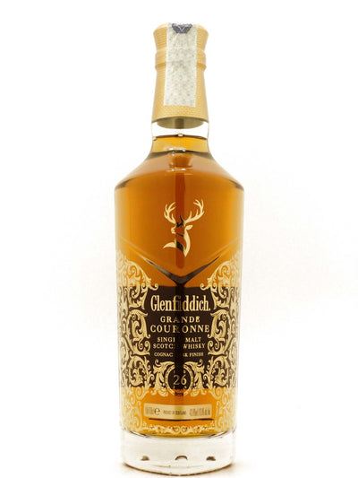 Bottiglia di Glenfiddich Grande Couronne 26 Anni Single Malt Speyside Finish Cognac