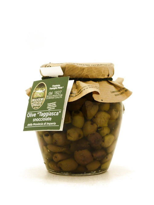 Olive Taggiasche snocciolate in Olio Extra Vergine d'Oliva Frantoio di Sant’Agata d’Oneglia