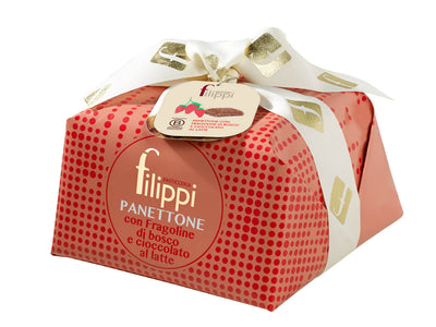 Panettone con Fragoline di Bosco e Cioccolato al Latte filippi
