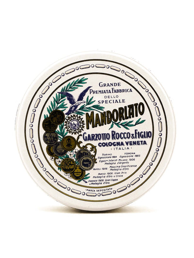 Torrone Mandorlato di Cologna Veneta in lattina rotonda Garzotto