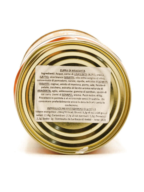 Etichetta della Zuppa all'Aragosta di La Belle Iloise