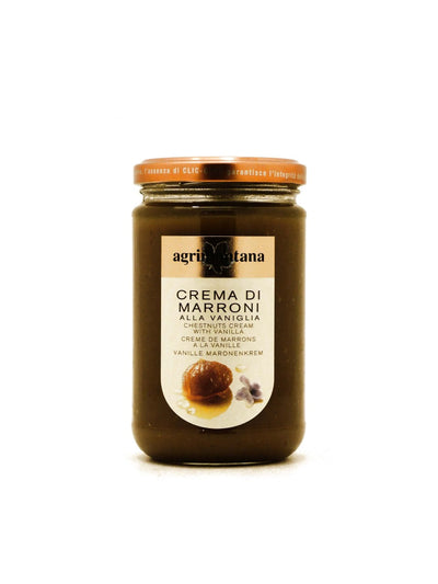 Vasetto da 350 g di crema di marroni alla vaniglia Bourbon Agrimontana