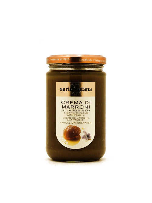 Vasetto da 350 g di crema di marroni alla vaniglia Bourbon Agrimontana