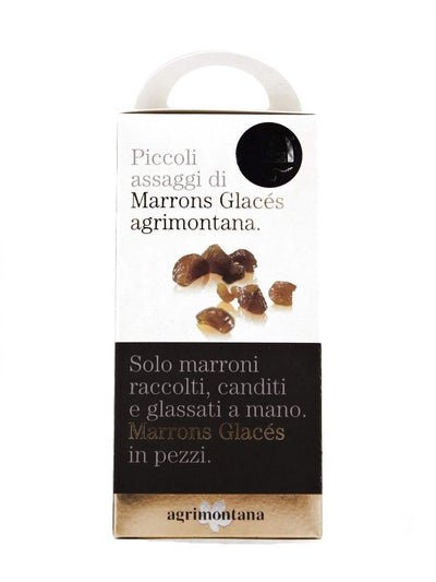 Astuccio Agrimontana Piccoli Assaggi di Marrons Glacés in pezzi da 160 g