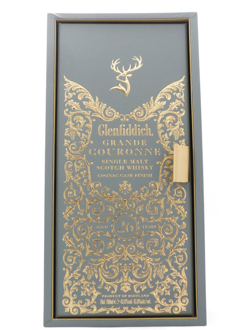 Astuccio di Glenfiddich Grande Couronne 26 Anni Single Malt Speyside Finish Cognac