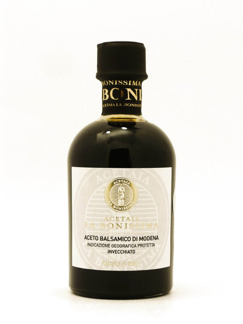 Bottiglia da 250ml di Aceto Balsamico di Modena IGP Sigillo Oro di Acetaia La Bonissima 
