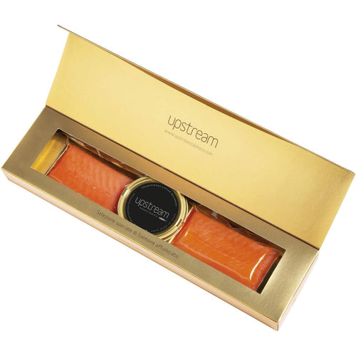 Confezione Gold Edition Salmone Affumicato 250 g e Caviale 100 G