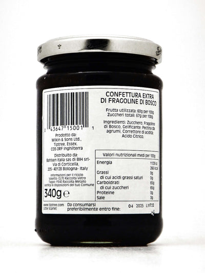 Little Scarlet Strawberry Confettura Extra di Fragoline di Bosco Wilkin & Sons LTD of Tiptree