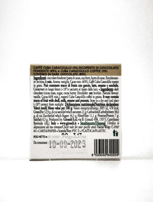 Dragees Caffè Ricoperta di Cioccolato Fondente