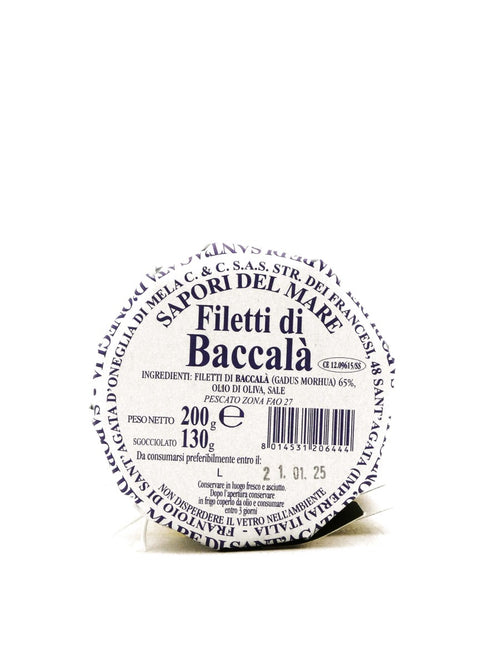 Filetti di Baccalà in olio di oliva