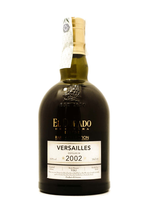 Demerara Rum El Dorado Rare Collection Versailles 2002