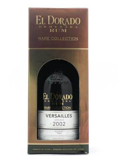 Demerara Rum El Dorado Rare Collection Versailles 2002