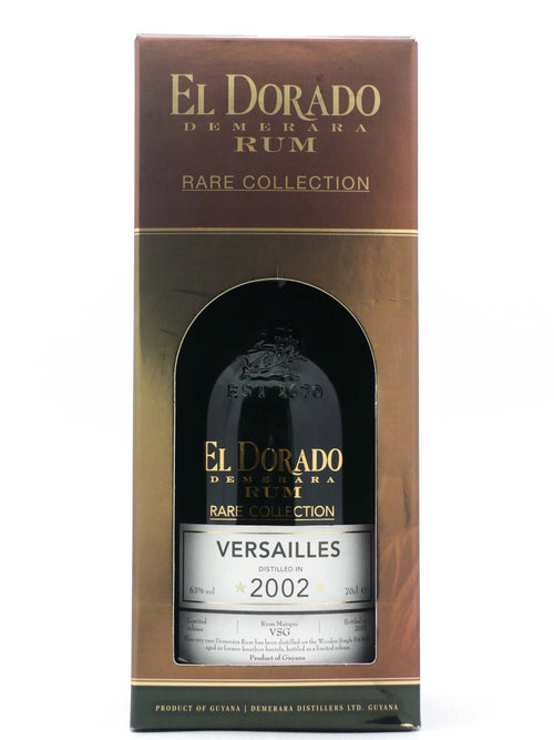 Demerara Rum El Dorado Rare Collection Versailles 2002