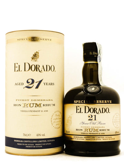 Rum El Dorado 21 anni Demerara Distillers 70 cl
