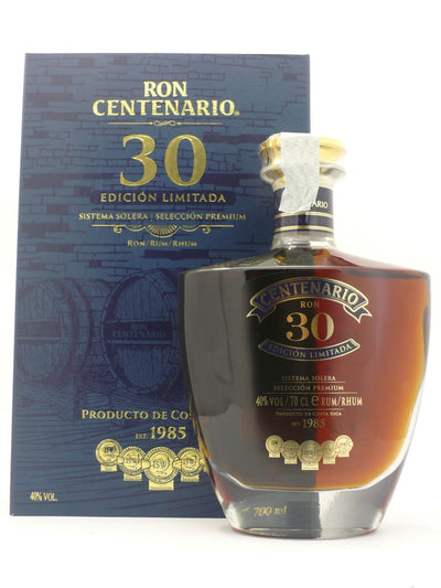Rum Centenario 30 Anni Edizione Limitata Sistema Solera