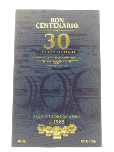 Rum Centenario 30 Anni Edizione Limitata Sistema Solera