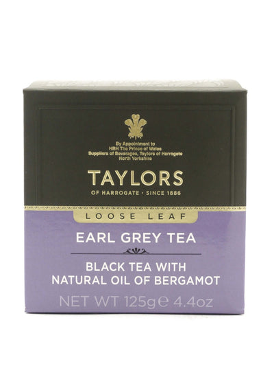 Tè Earl Grey in foglie Taylors of Harrogate 125 g