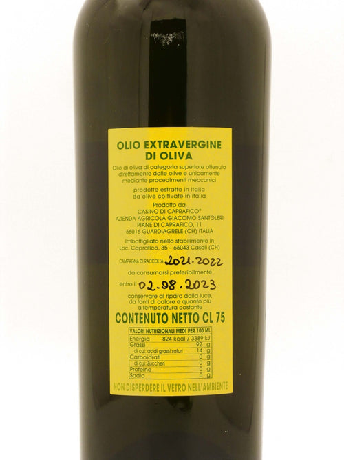 Olio Extravergine d'Oliva Casino di Caprafico Raccolto 2021