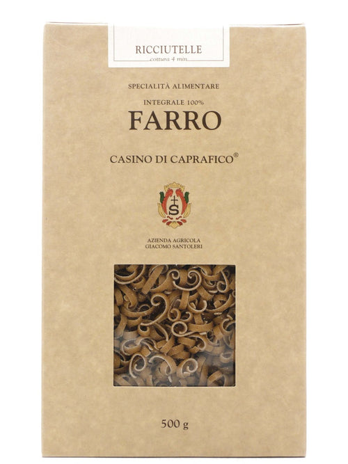 Ricciutelle di Farro integrale 100% Tenuta di Caprafico 500 g