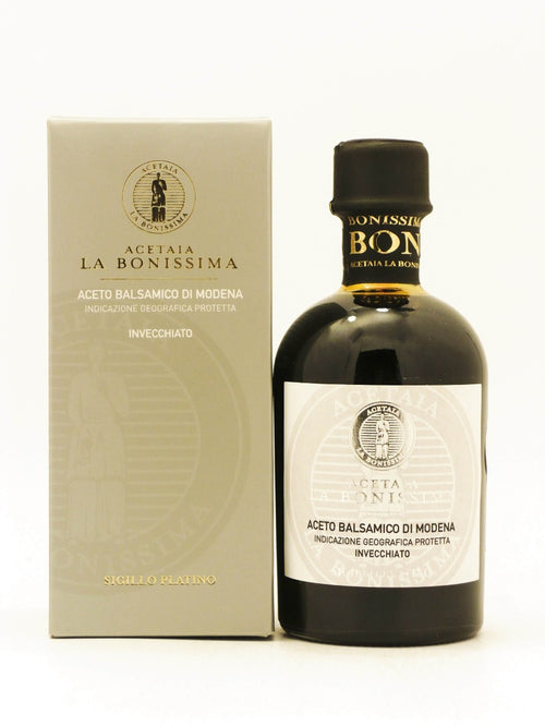 Aceto Balsamico di Modena Sigillo Platino Acetaia La Bonissima 250 ml