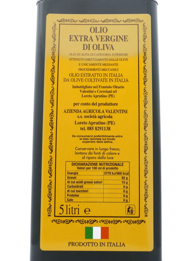 Olio Extravergine di Oliva lattina da 5 litri Raccolto 2022