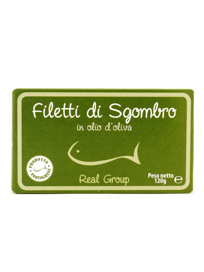 Filetti di sgombro in olio di oliva Real Group 120 g