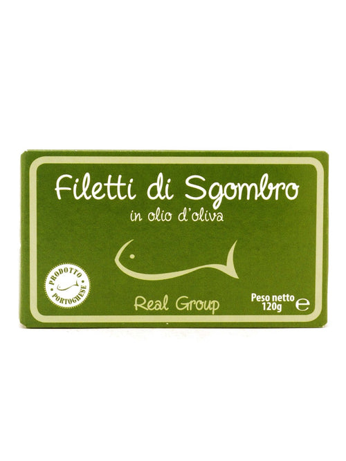 Filetti di sgombro in olio di oliva Real Group 120 g