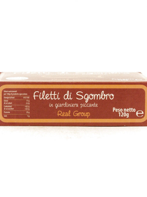 Filetti di sgombro in giardiniera piccante